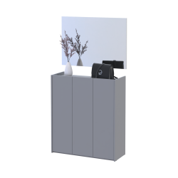 Hallway Doros Kassel with mirror Gray 3 chipboard 97x40x110 (42005509)